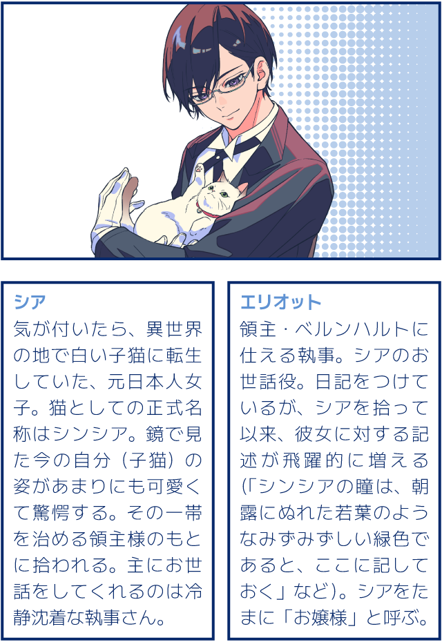 シア、エリオット　キャラクター紹介